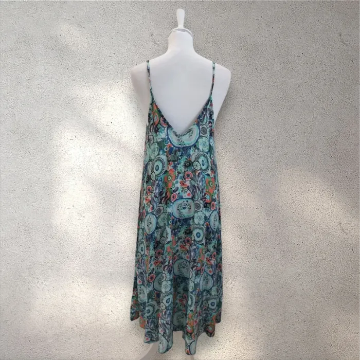 Robe longue taille unique à bretelles fines - photo numéro 5
