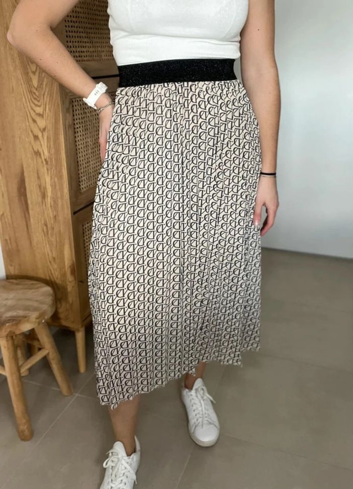 Jupe midi avec monogramme D