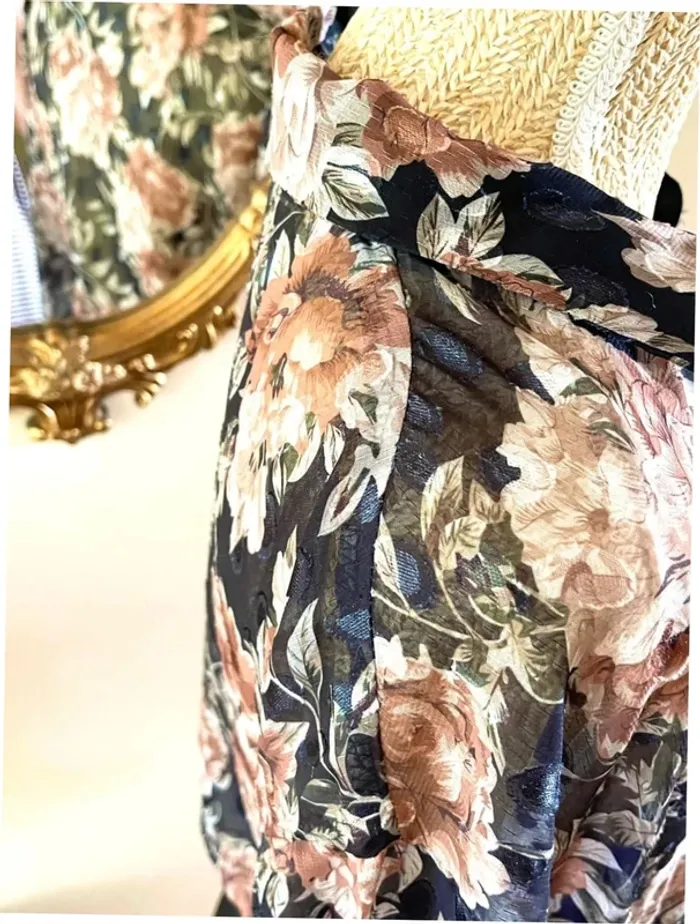 Sublime Haut manche longue Transparent Floral Sophyline taille M/L - photo numéro 4