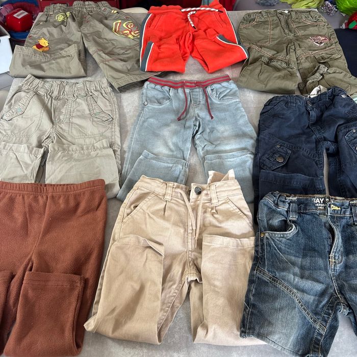 Lot 9 pantalons/short 3 ans