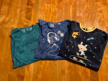 Lot de 3 pyjamas hiver 6mois