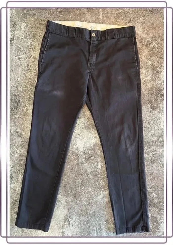 Chino bleu marine homme Dickies taille 46 Men navy blue Pantaloni uomo Marineblaue Chinos Herren - photo numéro 3