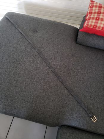 Ceinture léopard grise et noire 