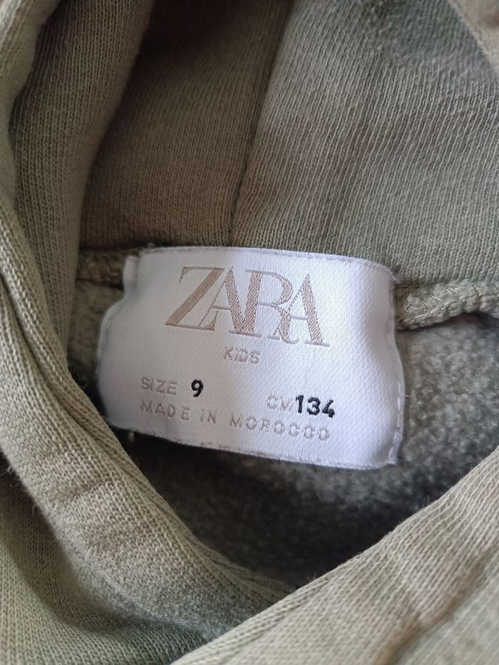 Sweat kaki wild tiger Zara 9ans - photo numéro 2