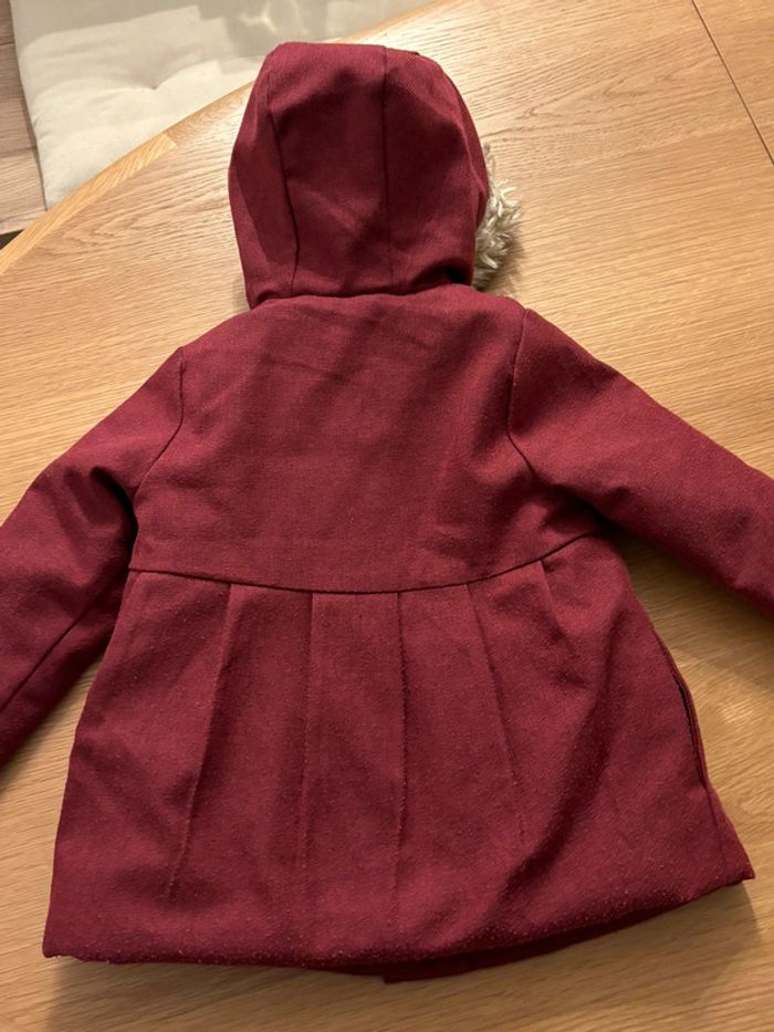 Manteau fourré Bordeaux - photo numéro 2