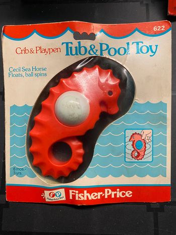 pas d envoie avec homerr fisher price 1978 tub & pool toy cecil sea horse