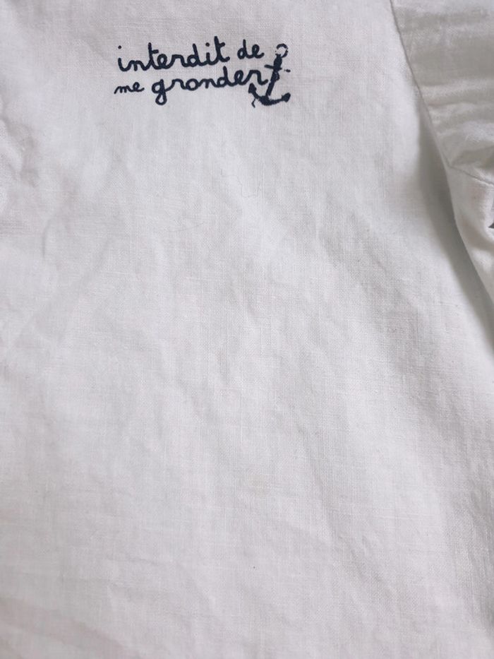 Ensemble chemise et shirt Interdit de me gronder 18 mois - photo numéro 3