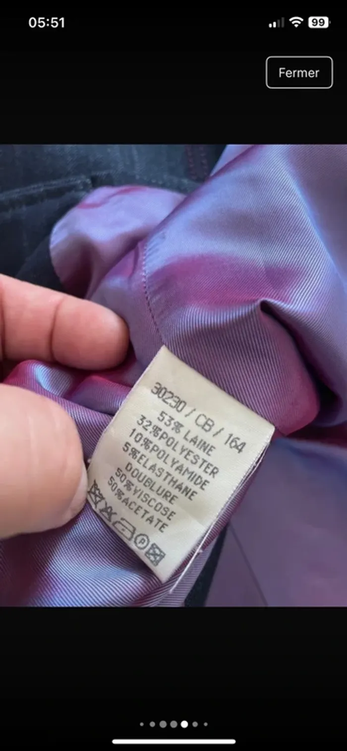💎Petite pépite, magnifique blazer en 38 de la prestigieuse marque Un jour Ailleurs excellent état - photo numéro 11