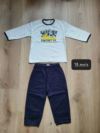 Pyjama 2 pièces léger 18 mois