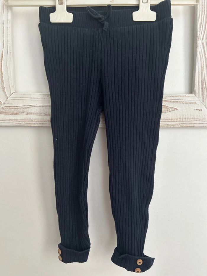 Lot deux leggings côtelés fille 36 mois - photo numéro 6