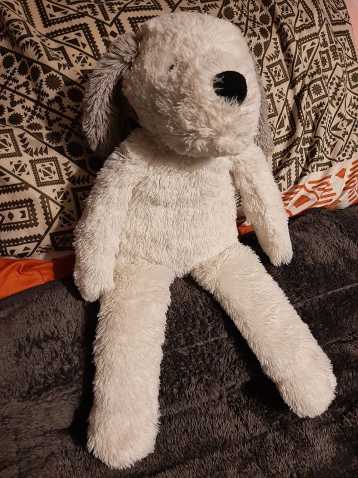 Peluche chien blanc - photo numéro 12