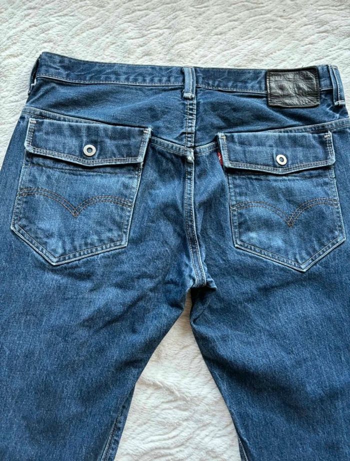 Jean Levi’s 569 loose Straight droit ample homme W33 L30 Made in Mexico bleu foncé L/44 Vintage Y2K - photo numéro 14