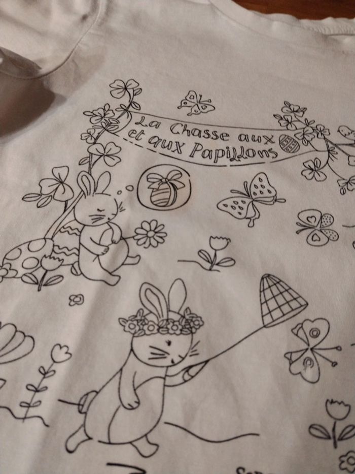 T shirt à colorier en 6-7 ans (122 cm) - photo numéro 4