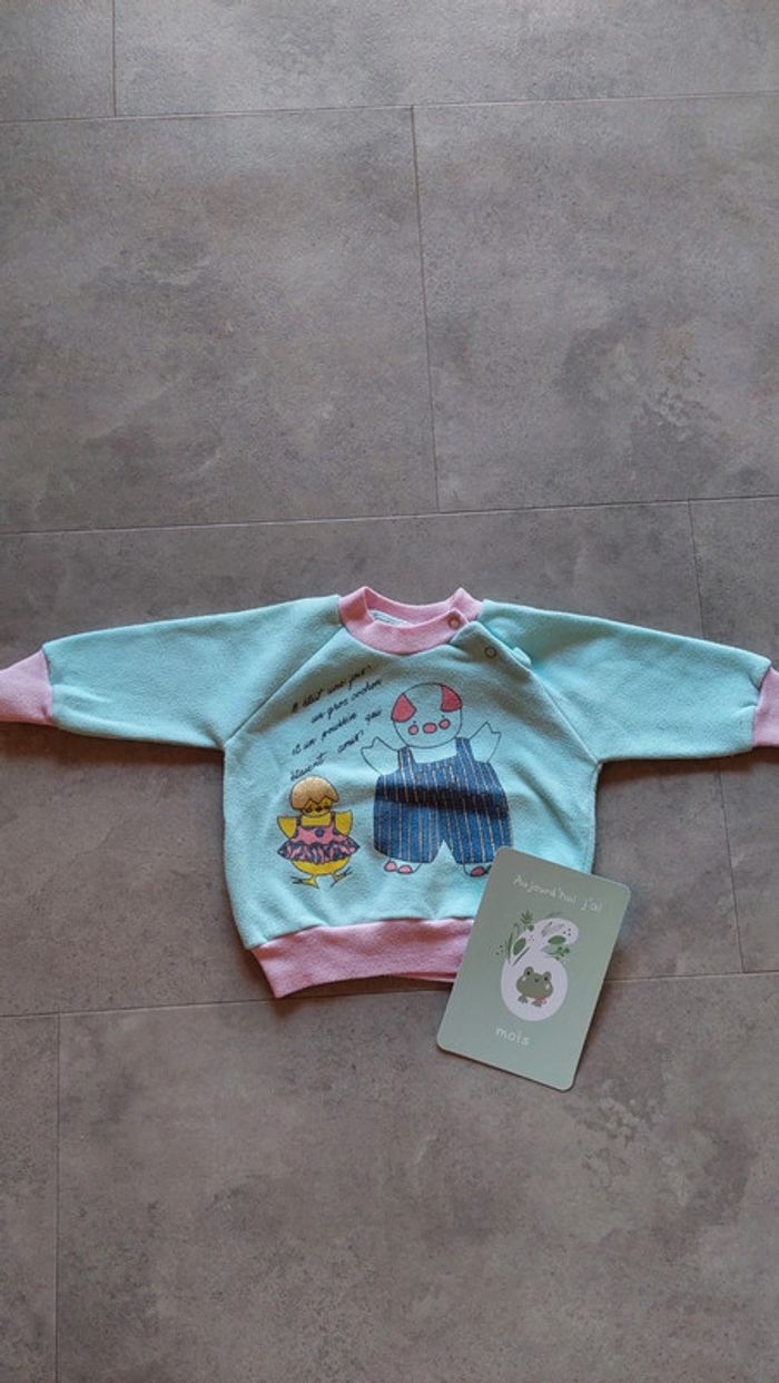 Pull vintage taille 6 mois