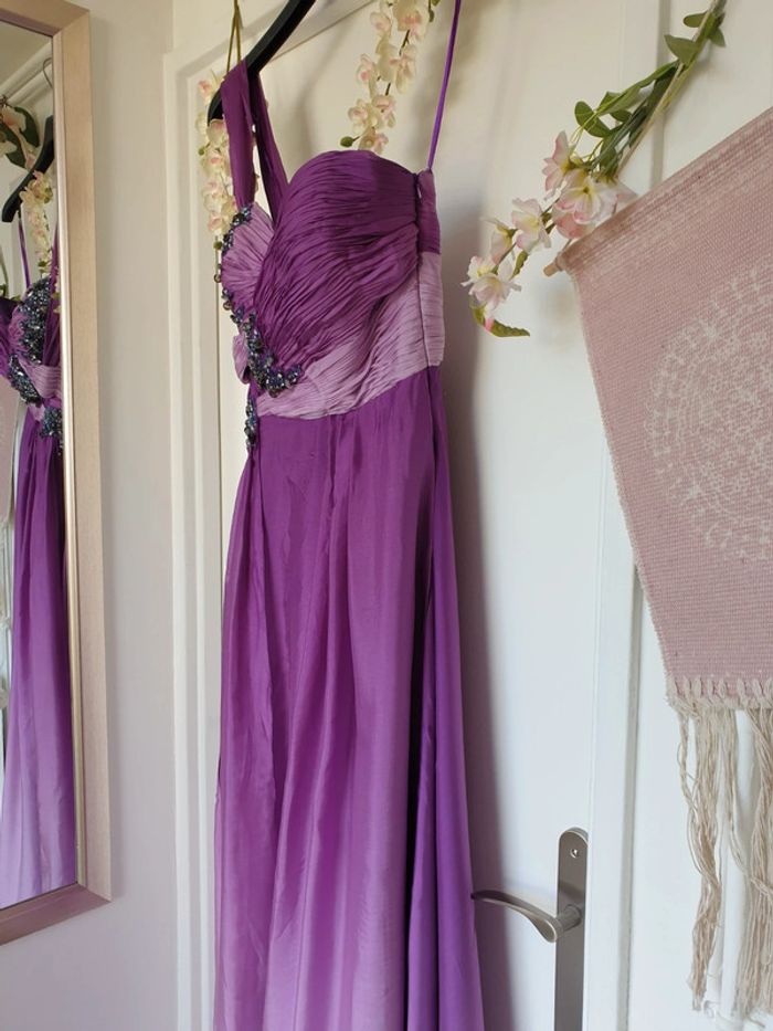 Robe Soirée Mariage 100% Soie T38 - photo numéro 7