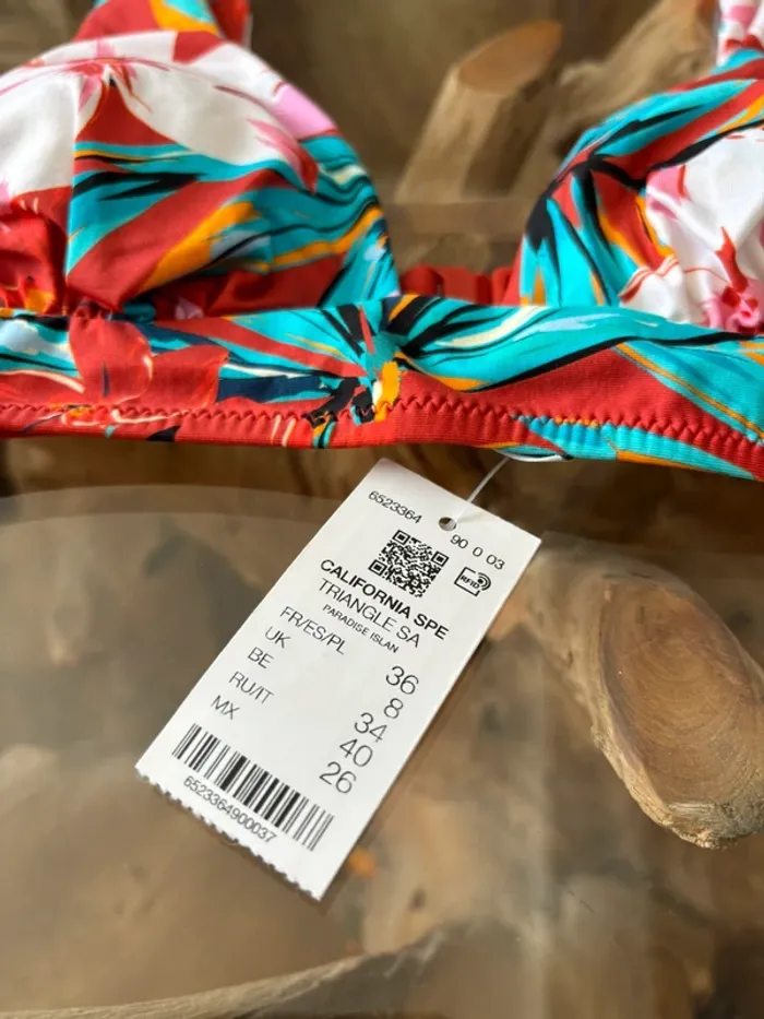 Haut de maillot de bain Etam multicolore fleurs - photo numéro 6