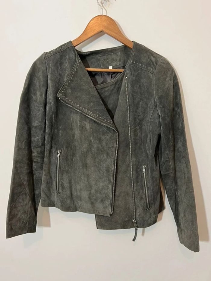 Veste croûte de cuir