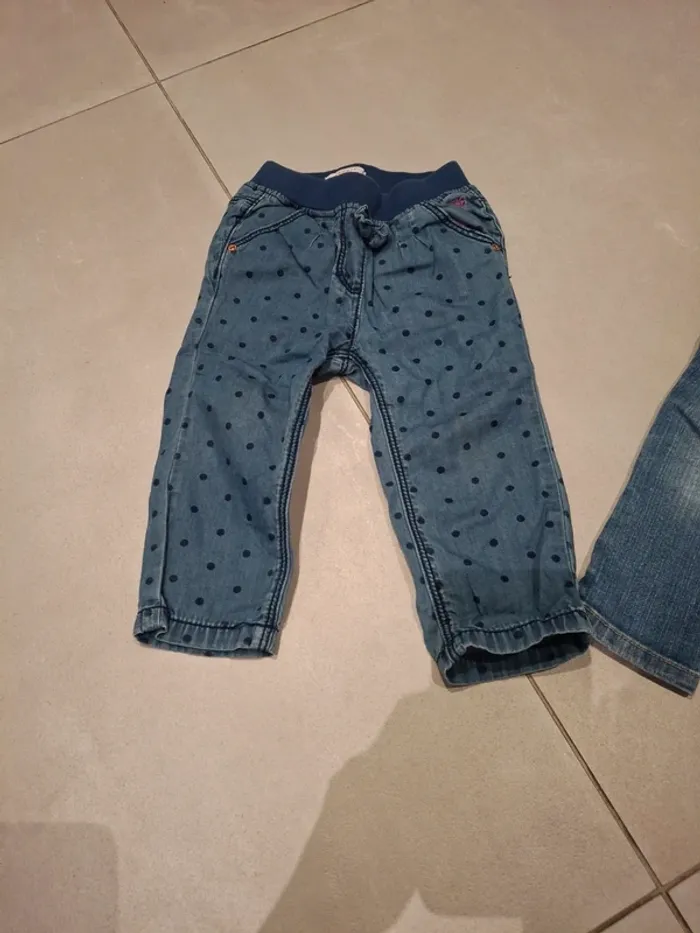 Lot de 6 pantalons fille 12 mois - photo numéro 5