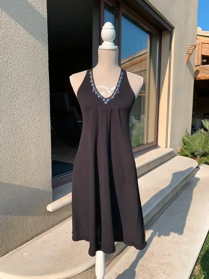 Robe tricoté noire Sonia Rykiel taille S