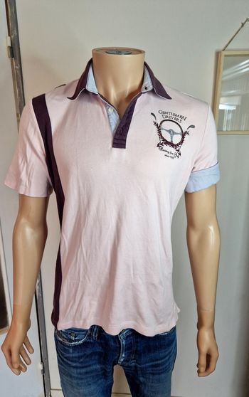 L'étiquette Polo rose ajusté homme M Sport chic