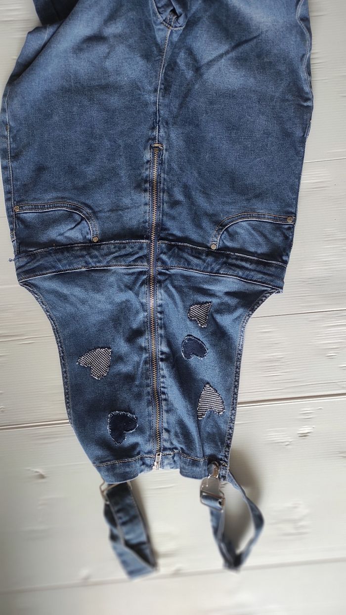 Salopette en jeans elasthane - photo numéro 4