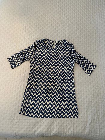 Tunique robe bleu et beige M/L tbe moda h