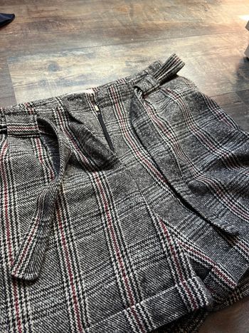Short hiver à carreaux