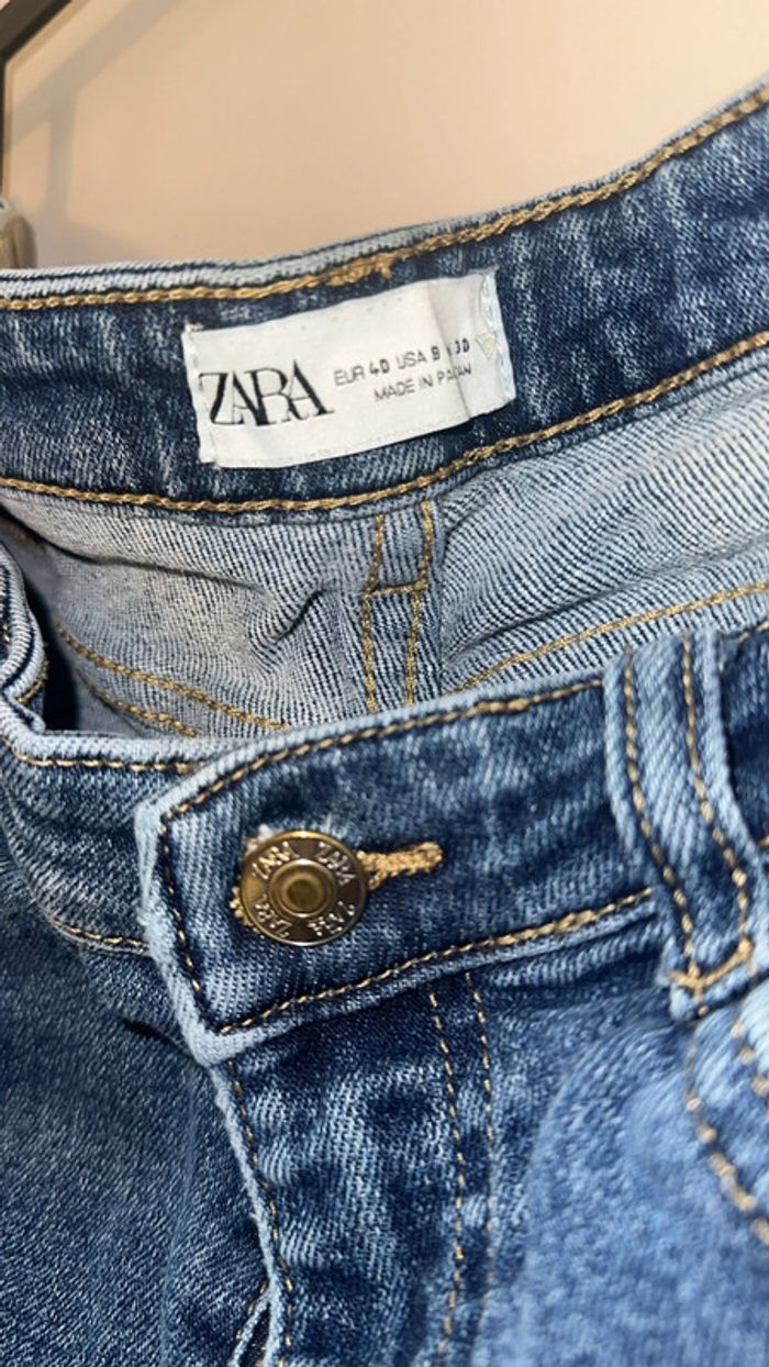 Jean droit Zara – Bleu – Taille L – Très bon état - photo numéro 3