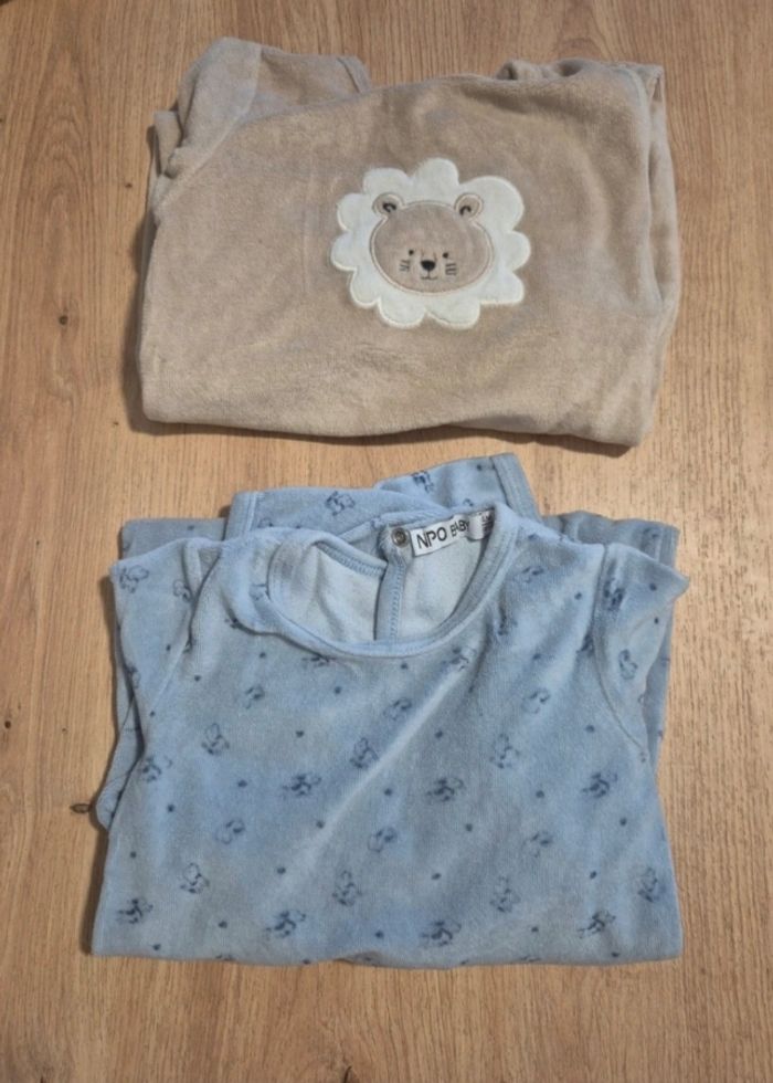 Lot de 2 pyjamas 1 pièces