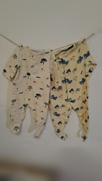 Lot de 2 pyjamas 3 mois bébé