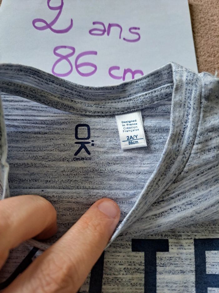 Tee shirt obaibi 86 cm - photo numéro 2