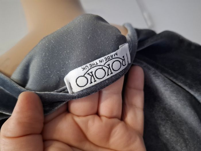 Robe velours gris taille 36 en très bon etat - photo numéro 5