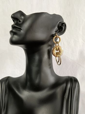 Boucles d'oreilles pendantes doré | Dyrberg Kern