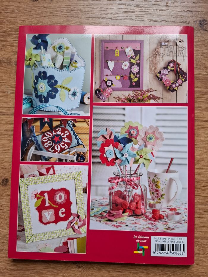 Livre Feutrine/couture Esprit Folk Art en très bon état - photo numéro 2