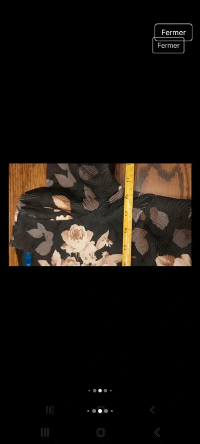 Jolie Robe Anonyme noir fleuries taille S 36 - photo numéro 10