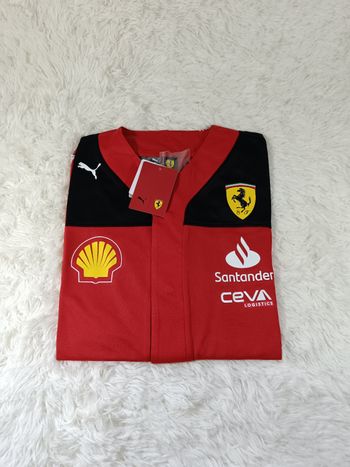 Maillot de baseball, tee-shirt puma formule 1de l'équipe Scuderia Ferrari