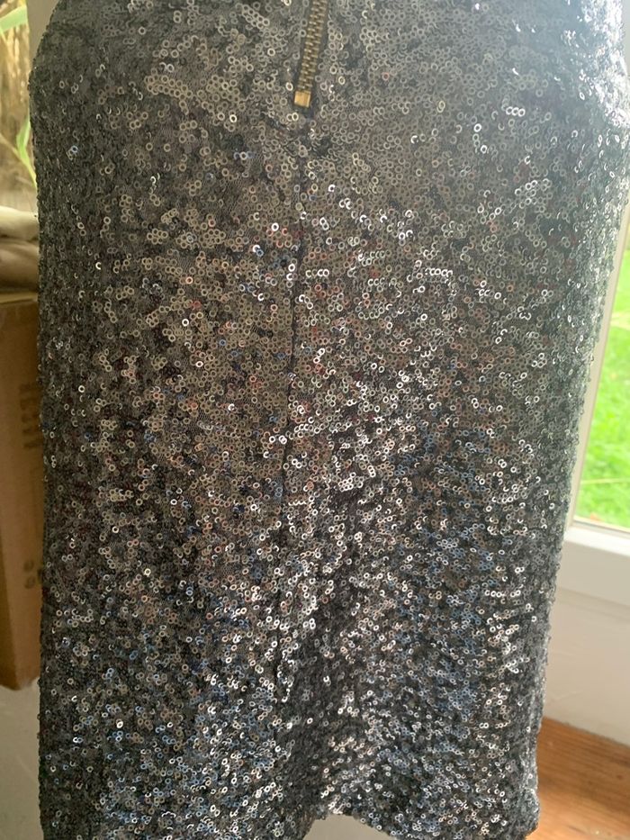 Robe Pink boom taille M grise à sequin tres bon état - photo numéro 6