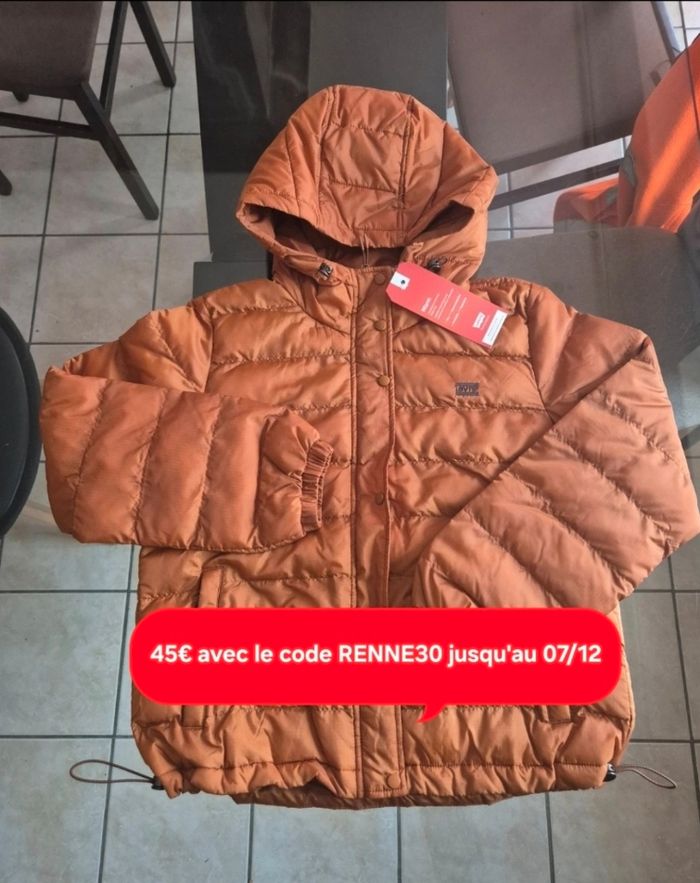 Veste Levi's doudoune légère femme noisette marron taille S 36 - photo numéro 9
