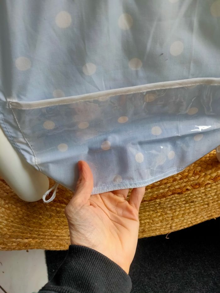 Lit poupée Vintage Berchet vichy bleu - photo numéro 6