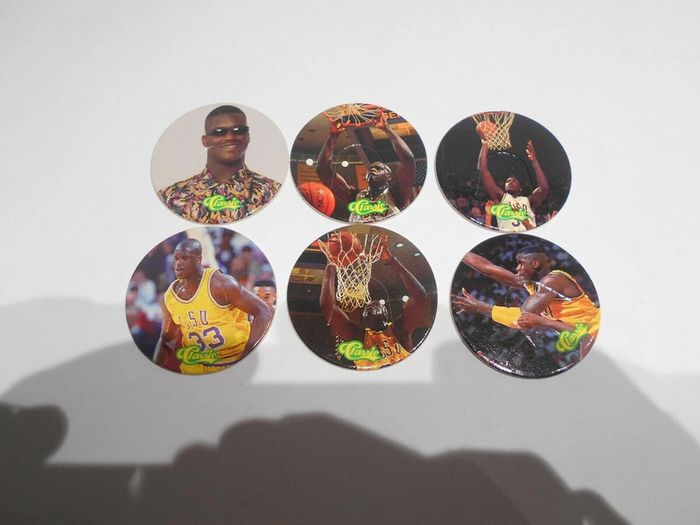 pogs caps milkcaps flippo : série complète pog's 6 shaquille o neal