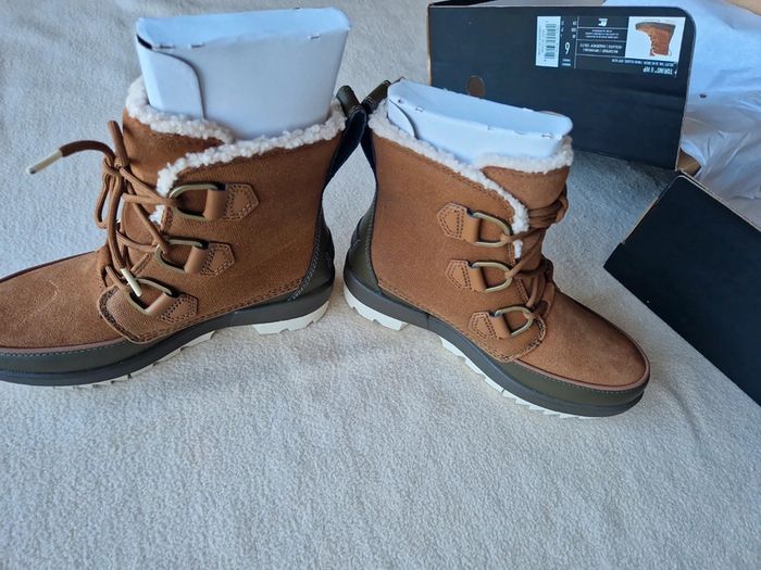 Boots sorel torino II WP waterproof marron fourrés chaudes spéciales neige , neuves - photo numéro 8