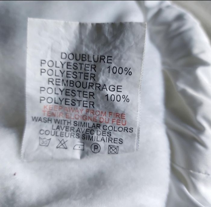 Manteau d'hiver blanc à capuche 6 mois - photo numéro 7