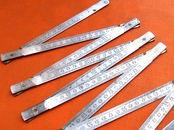 Double mètre pliant LJM (Justin Ledru Manufacture) DURALUMIN - photo numéro 4