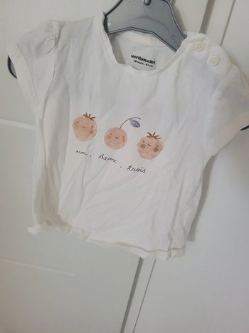 Tee-shirt manches courtes Vertbaudet taille 18mois