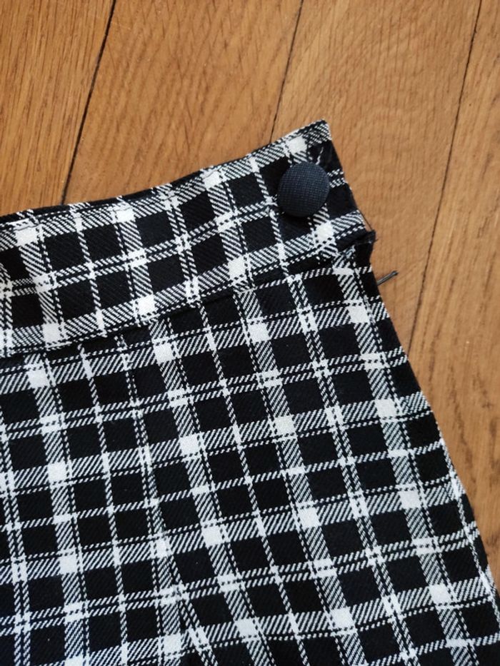 Mini short à carreaux taille haute vintage taille 36/38 fabriqué en France - photo numéro 3