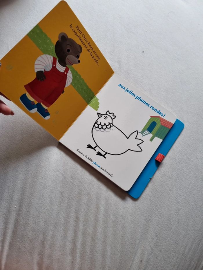 Livre ardoise Petit Ours brun Je dessine avec les animaux - photo numéro 4