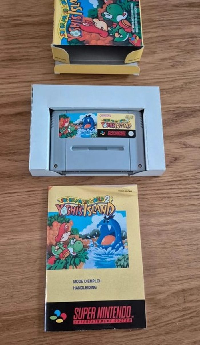 Jeux Super Nintendo Snes Super Mario World 2 Yoshi’s Island complet En Boîte FAH - photo numéro 7