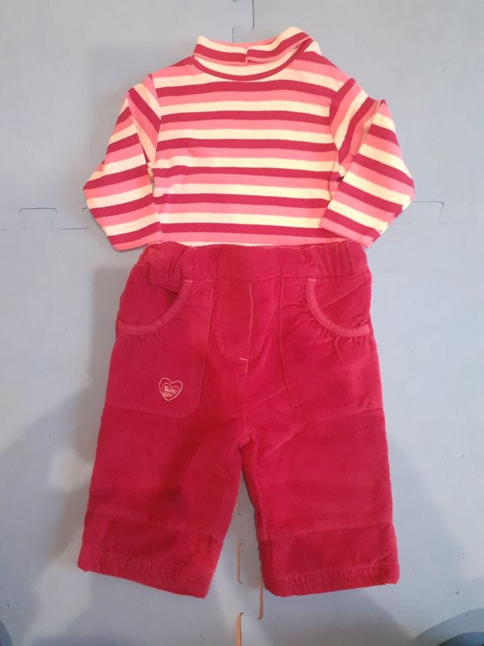 Tee-shirt + pantalon fille 3mois