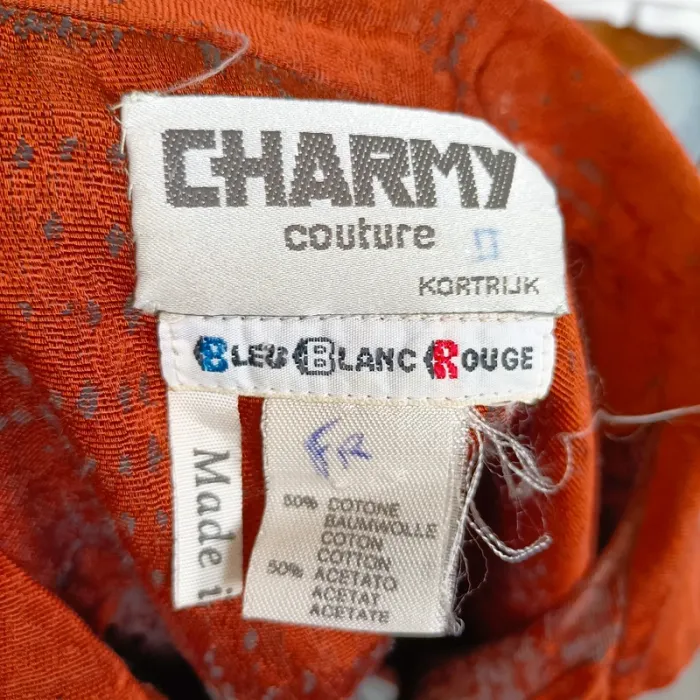 Chemisier / Veste Charmy Couture - Couturier - Orange Bomber - Pièce unique A327 - photo numéro 8