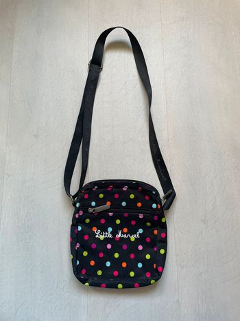 Sac bandoulière Little Marcel à pois – Noir coloré